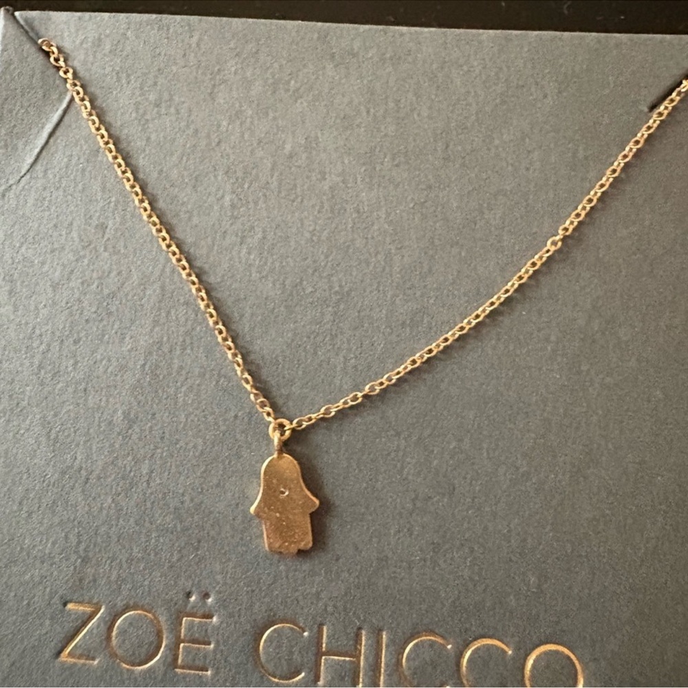 Zoe Chicco 14 K Gold with diamond Hamas Bracelet - Picture 4 of 5